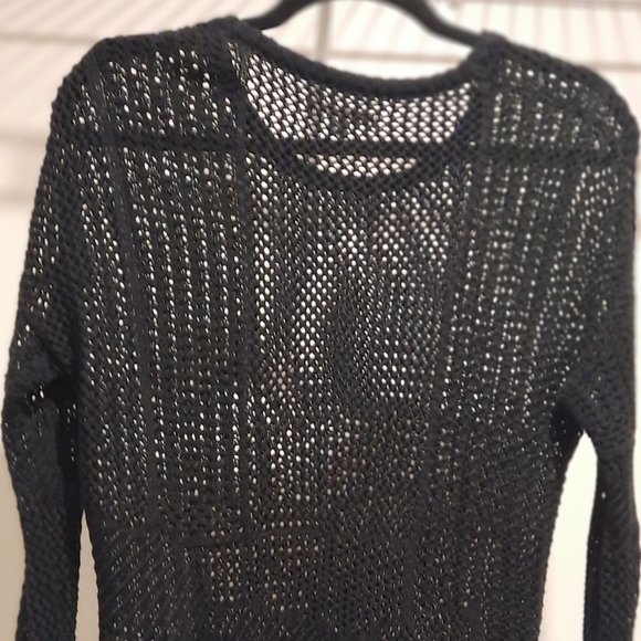 🌟NWOT Black Roxy Pull-Over Cardigan Sweater - Picture 1 of 3